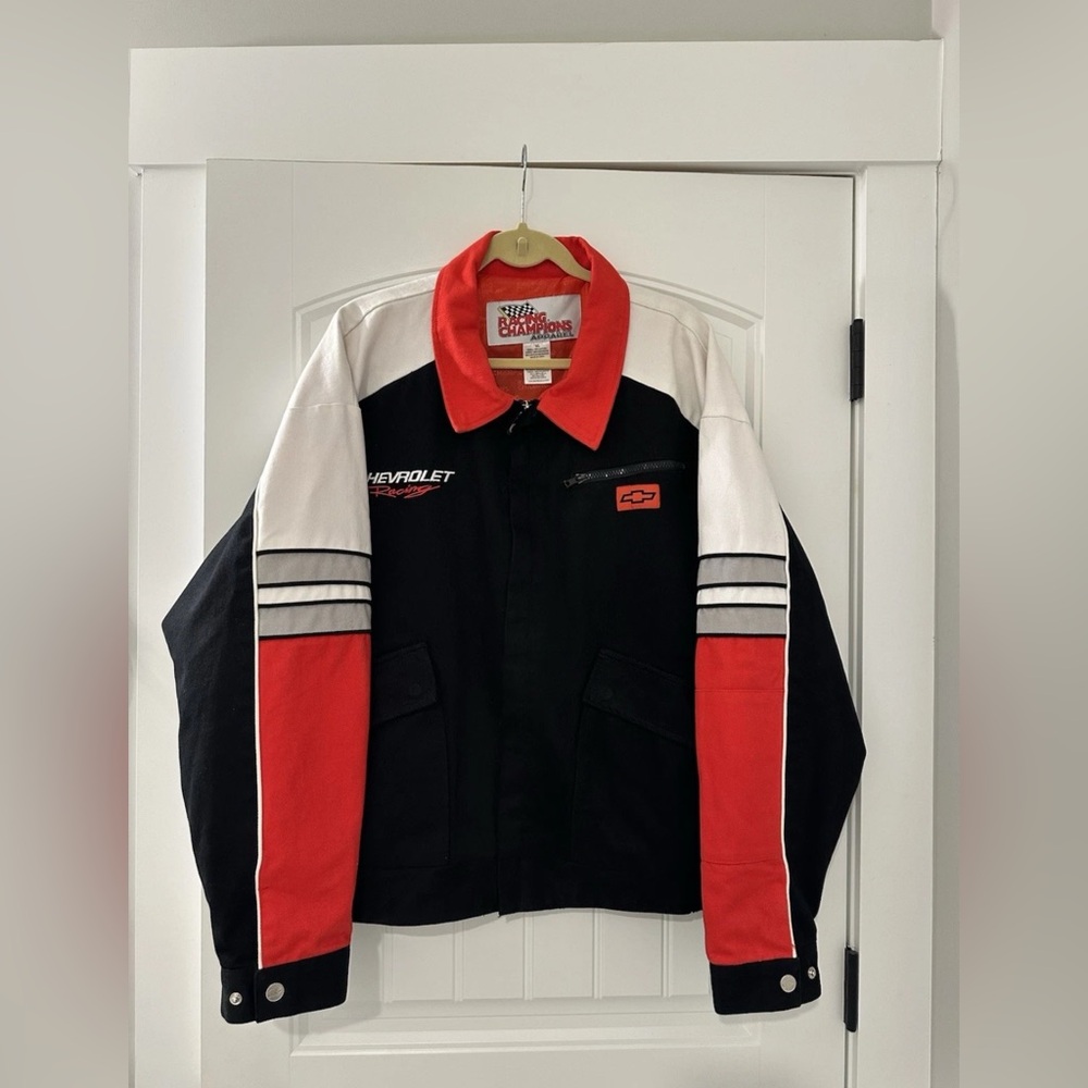 Vintage Chevy Racing Champions Chevrolet Racing Jacket Sz XL 80s 90s